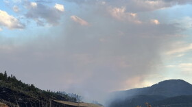 An image of the Lookout Fire posted by South Dakota Wildland Fire burning near Spearfish on Sept. 7, 2026.