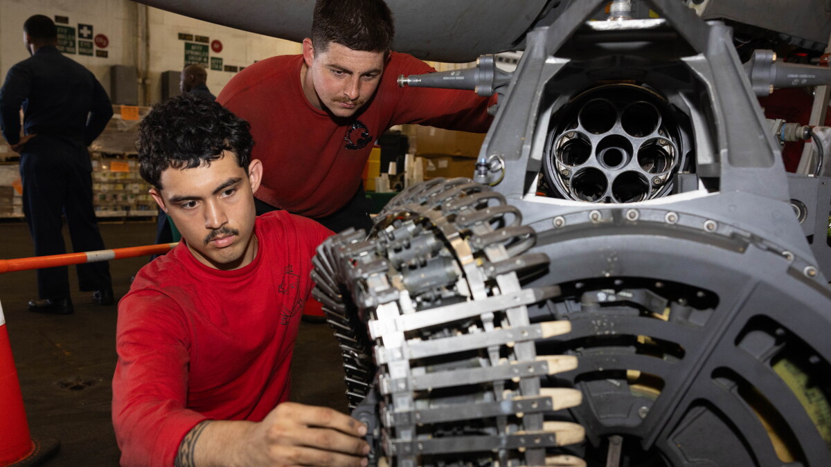 The crew of the Norfolk-based USS George HW Bush is back in the Middle East after a brief break