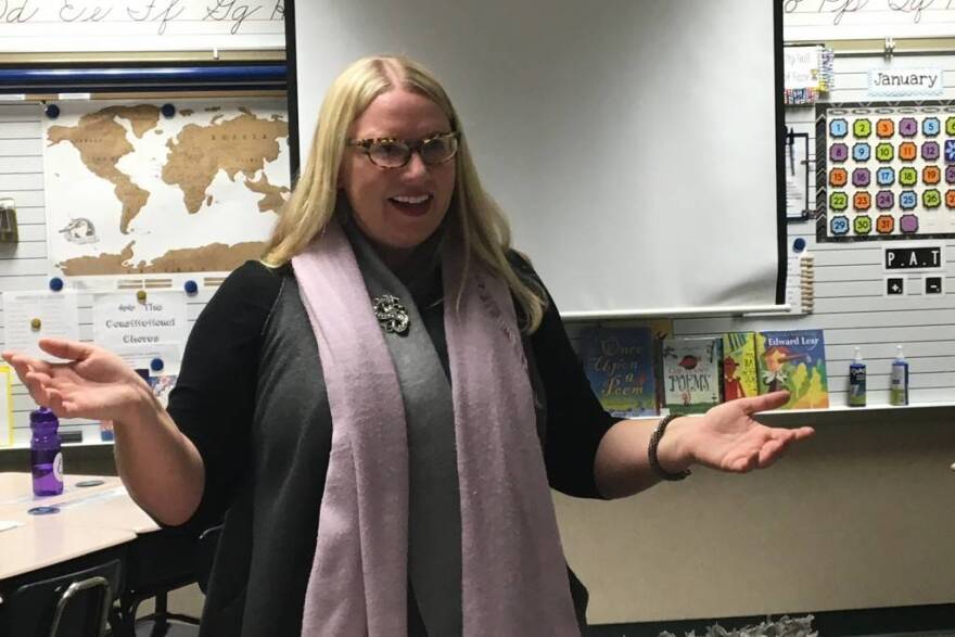 Julie Arnold is a fifth grade teacher in Carmel Clay Schools, and received one of the highest bonuses issued by the state this year, around $2,500. But many top-rated teachers received lower bonuses or nothing at all. The formula that calculates the bonuses is largely based on standardized test scores.