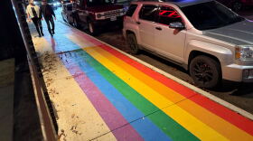 In January, the City of San Antonio installed rainbow sidewalks along two blocks of Main Avenue in the the city's Pride Cultural Heritage District also known as The Strip, where many bars and LGBTQIA+ businesses are located.