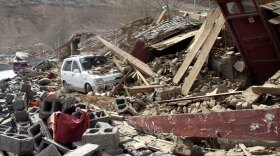 Every year, there are on average 130 earthquakes in the magnitude 6 range, which can cause significant harm if they strike populated areas. A car is buried under the rubble Wednesday after an earthquake in Yushu county in southwest China's Qinghai province.