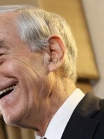 Republican presidential candidate U.S. Rep Ron Paul (R-TX) speaks at a campaign event during his 'Whistle-stop' tour at the Steeple Gate inn in Jan. 2, 2012 in Davenport, Iowa.