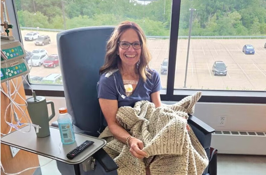 Lue Bockenstedt at the Dubuque MercyOne Cancer Center