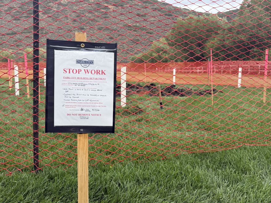 Park City School District received a stop work order from Park City Municipal Aug. 13, 2026.