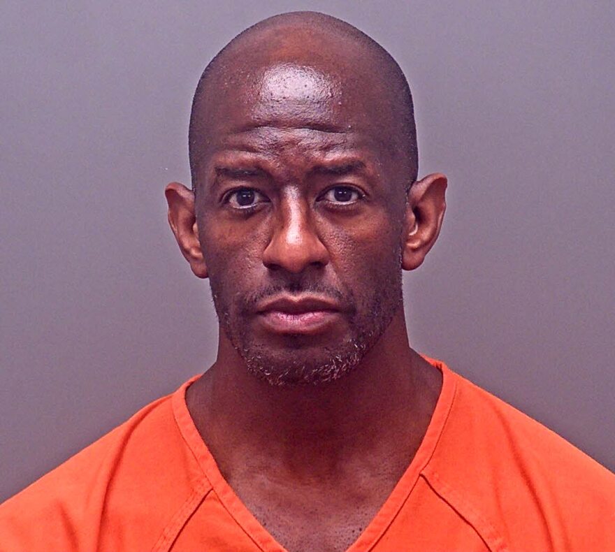 A mug shot of a man who was arrested