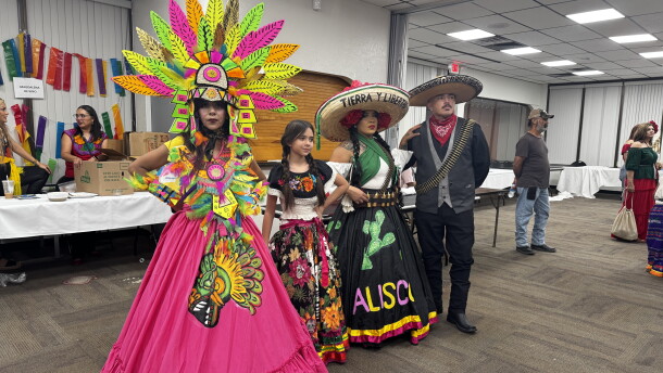 Yuma residents dressed in traditional Mexican Attires at the Yuma Civic Center