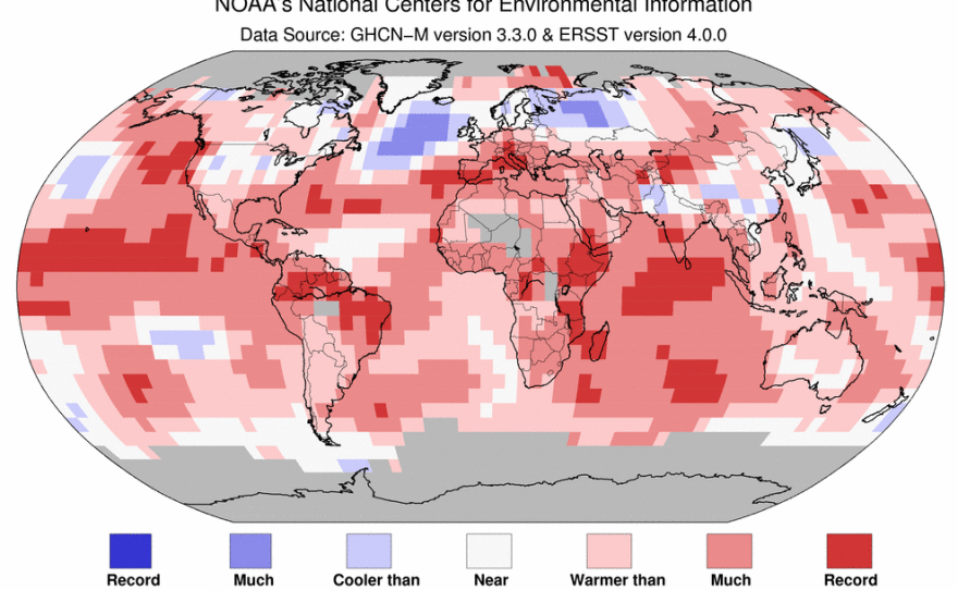 July was the hottest month on record around the world.