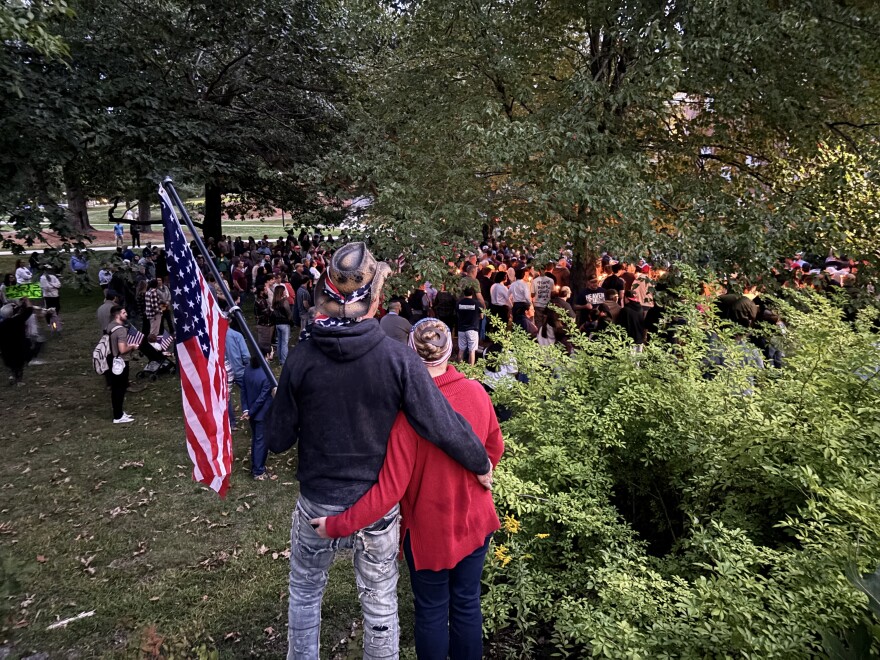 The vigil honoring Charlie Kirk was part religious service, part patriotic rally. It also attracted many UNH students who described themselves as conservative and said they found their school to be an overwhelmingly liberal place.
