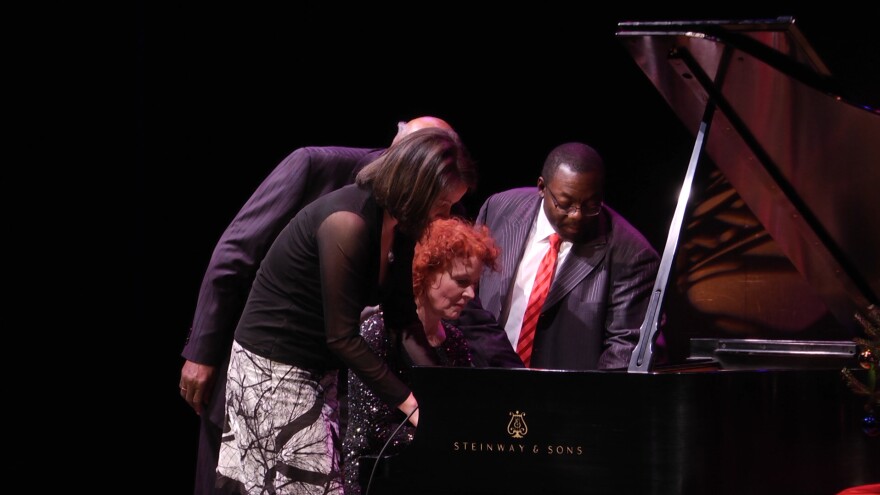 Harold Mabern, Kris Davis, Lynne Arriale and Cyrus Chestnut perform at A Jazz Piano Christmas 2014.