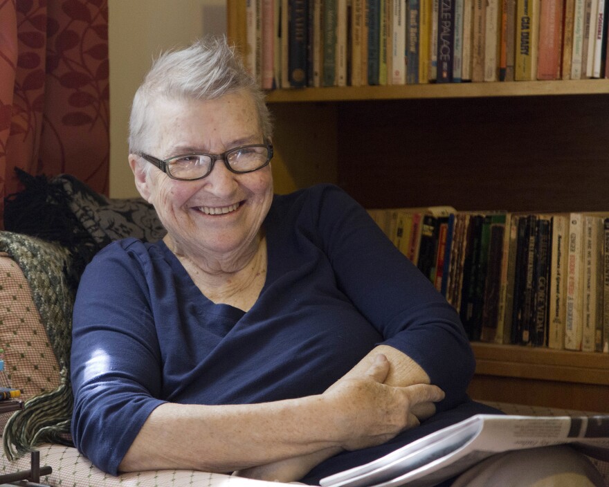 Lynne Stewart at her home in Brooklyn, New York, in 2016.