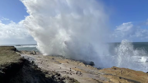 Wave during a King Tide