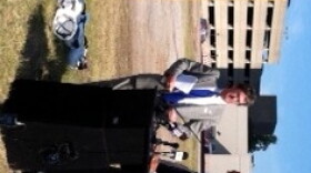 Mayor Dewey Bartlett, joined by Julius Pegues