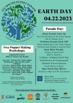 All Species Puppet Parade event flyer