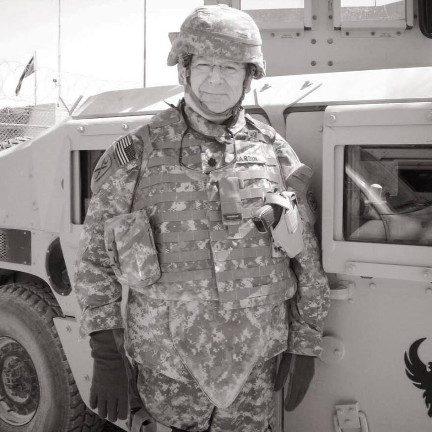 Memphis attorney Kevin Rardin during his year-long deployment in Afghanistan.