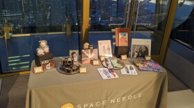 The last items were added to the capsule on Monday. It will be opened again in 43 years, for the Space Needle's 100th anniversary in April 2062.