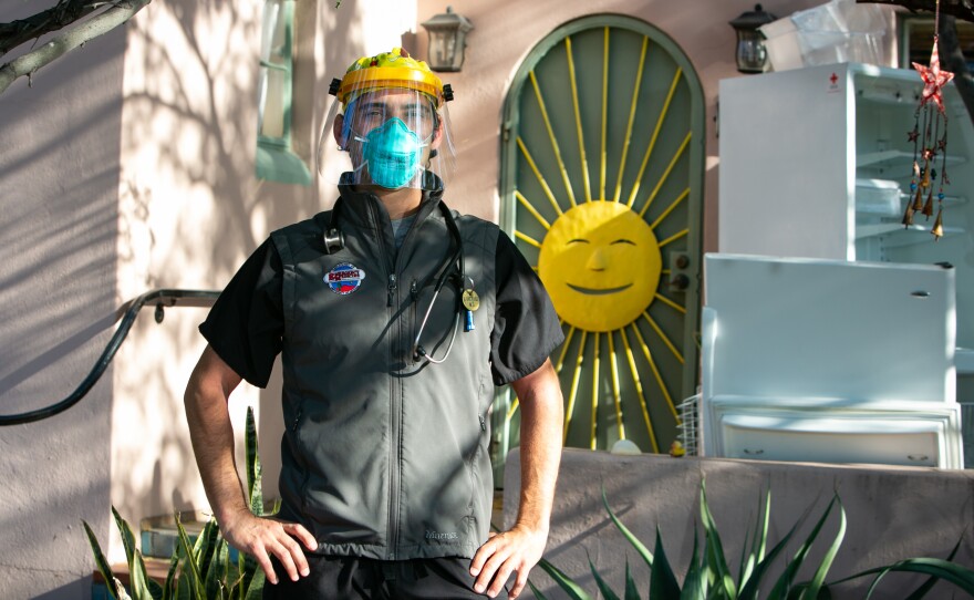 Dr. Bradly Dreifuss has been living in an Airbnb for months to ensure he doesn't bring the virus home to his wife and daughter.