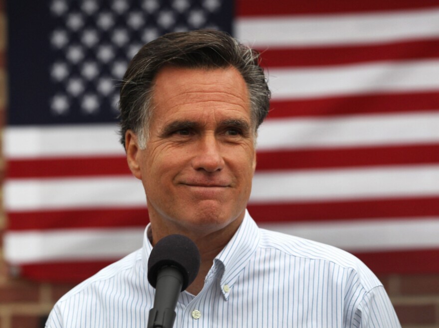 Former Massachusetts Governor Mitt Romney in Aurora, Colorado on June 20. Romney is one of two presidential hopefuls who has not signed a hard-line anti-abortion pledge.