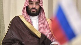 Saudi Arabia's Crown Prince Mohammed bin Salman attends a signing ceremony following a meeting of Russian President Vladimir Putin with Saudi Arabia's King Salman in Riyadh, Saudi Arabia.