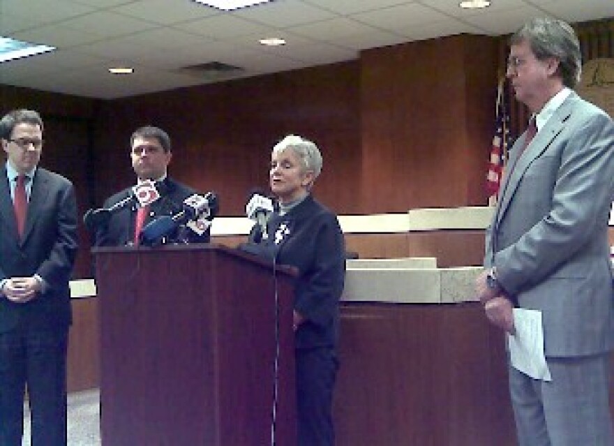 G.T. Bynum, Matt Stiner, Rita Aragon and Mayor Bartlett