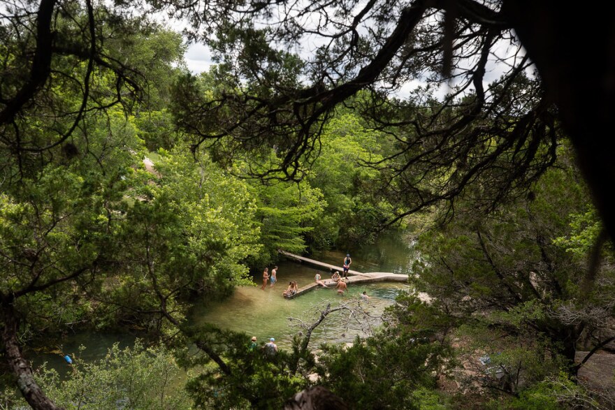  Jacob’s Well draws visitors from around the world to Wimberley.&#13;
