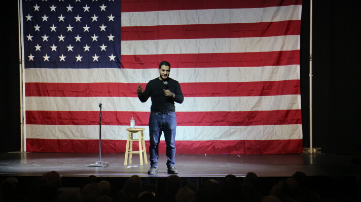 Democratic candidate for Senate Abdul El-Sayed speaks to an audience at Central Michigan University on Friday, October 9th, 2026.