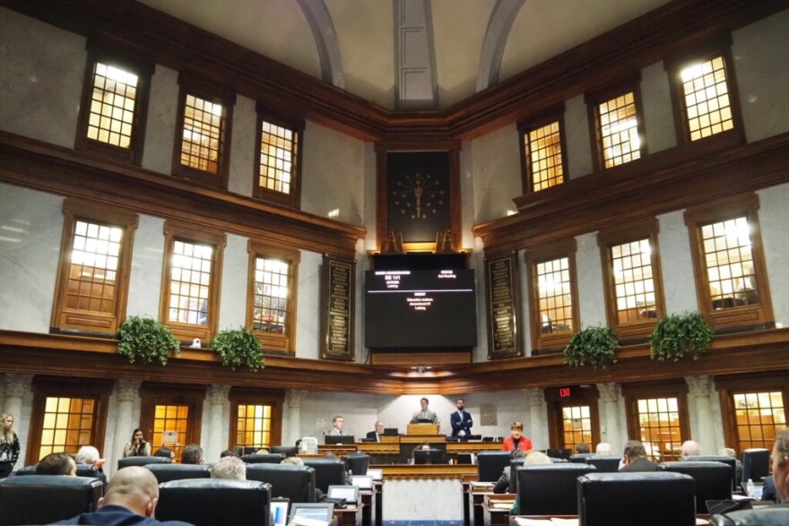 The Indiana Senate Chamber during session on Monday, Feb. 5, 2024.