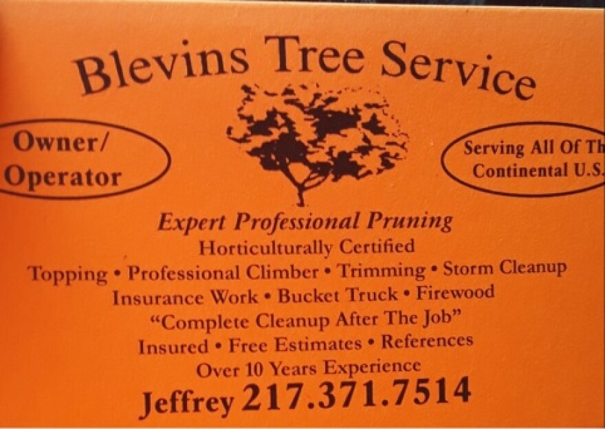 Blevins business card
