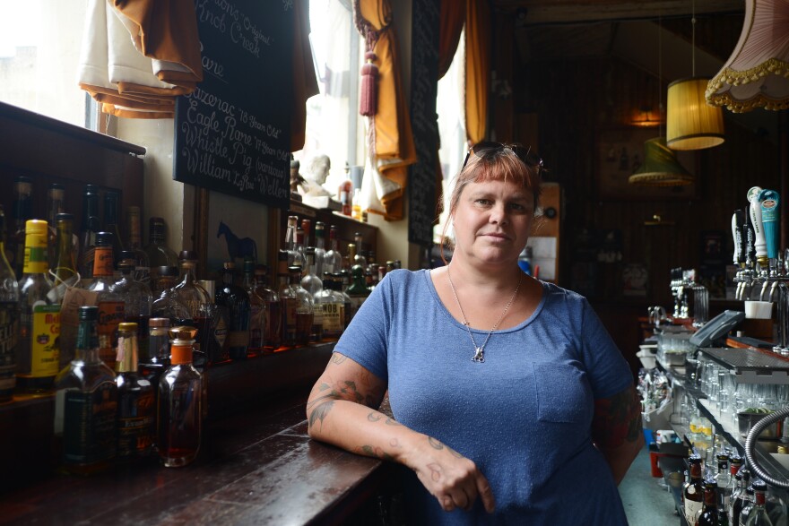 Stacey Thomas, owner of the Bourbon Bar "The Lexington," says new tariffs on whiskey will hurt her business. "Customers that maybe would have tried bourbon will probably just go for a vodka or a gin or a rum," she says.