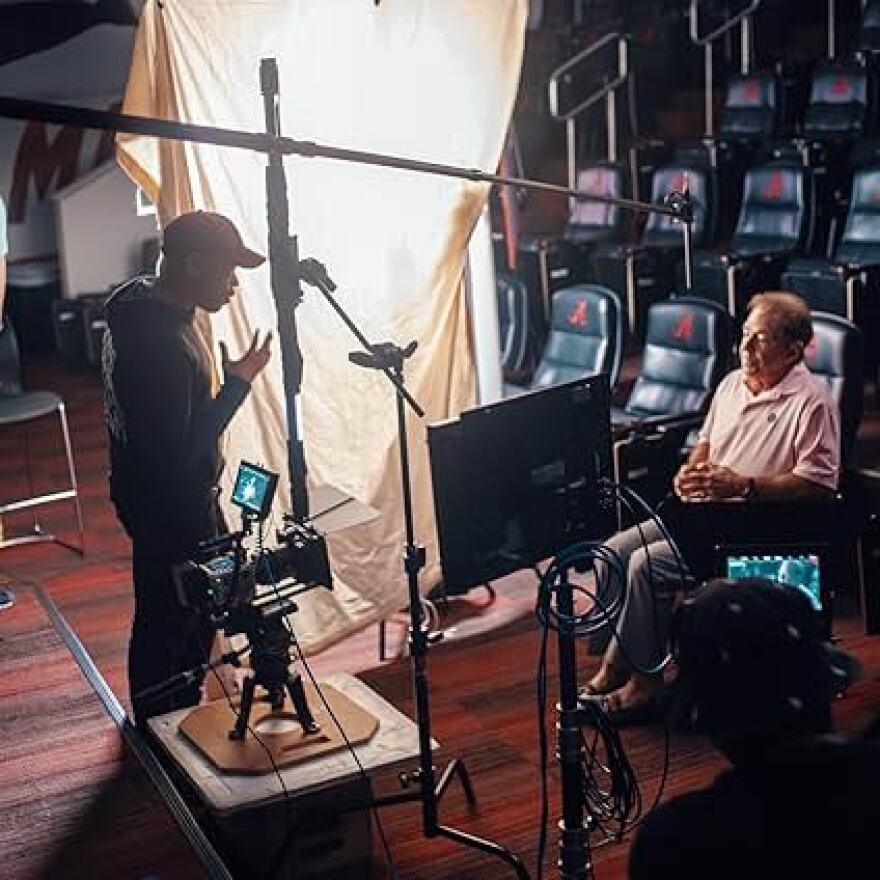 Jimmy Jenkins asks Alabama legendary coach Nick Saban some questions to be used in Nothing But A Winner
