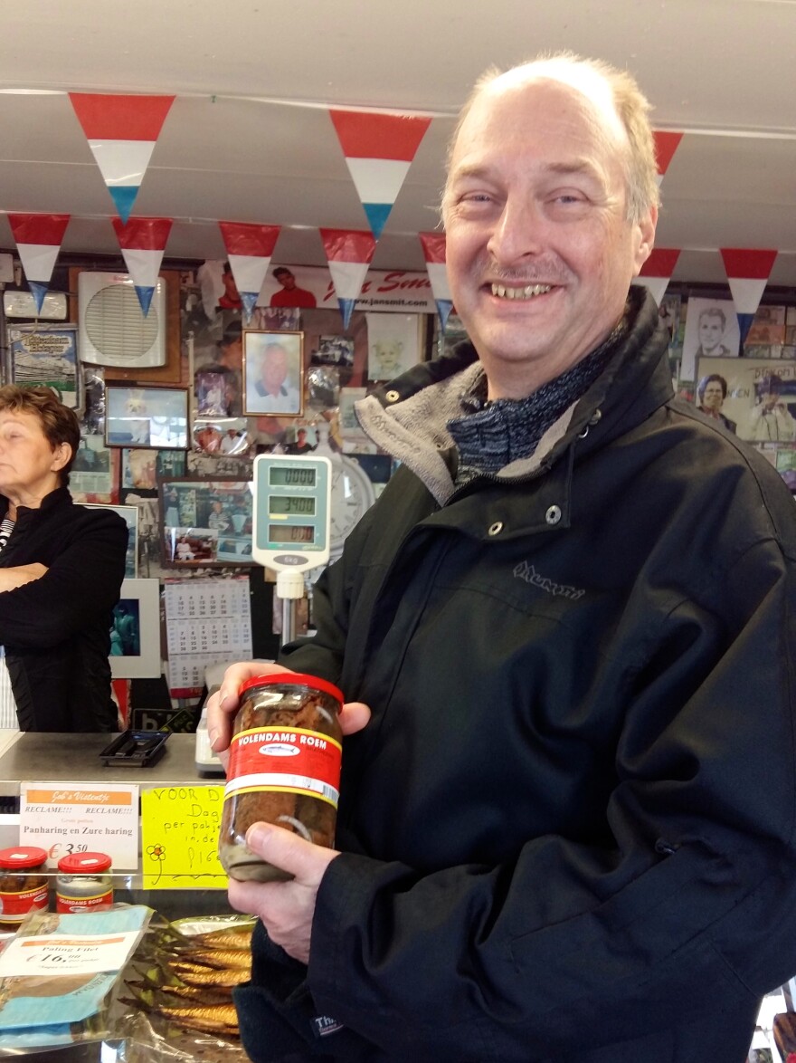 Theo Stirk, the owner of a fish canning factory in Volendam, says he and most of his neighbors support Geert Wilders.