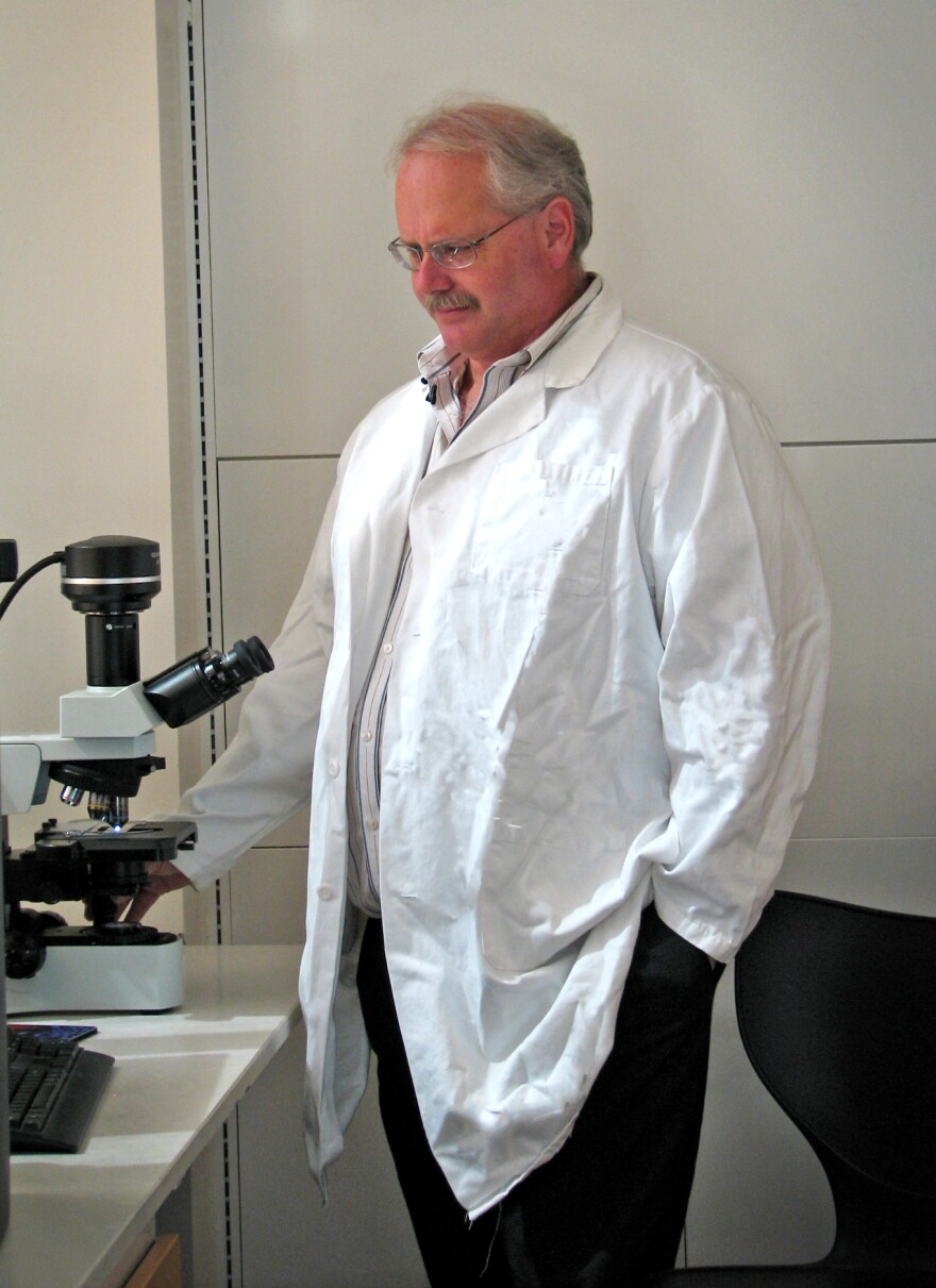 Virologist Ralph Baric in one of his labs at University of North Carolina, Chapel Hill.