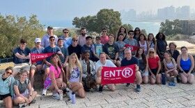 UGA's first group of entrepreneurship students in Tel Aviv.