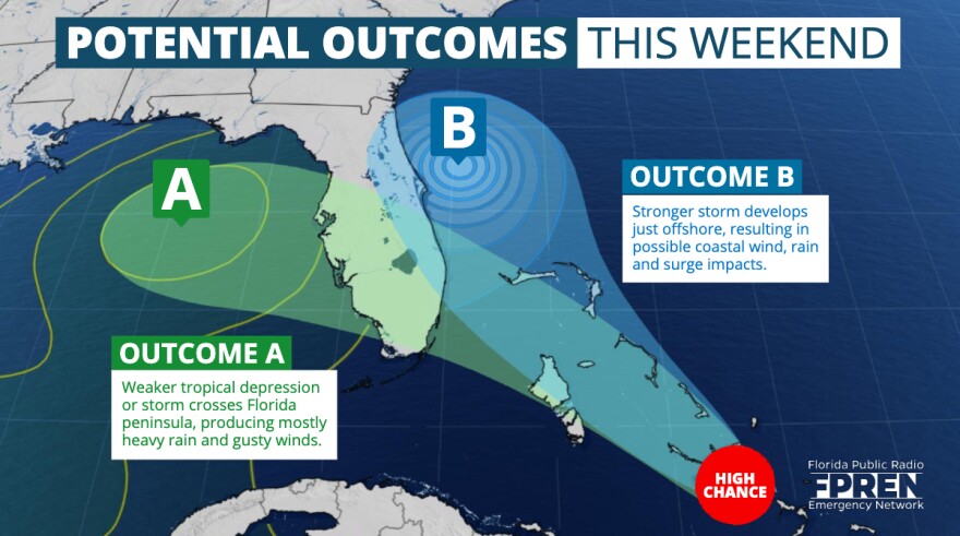 A Tropical Storm is Likely to Develop Near Florida, but Uncertainty is High on Where it Goes | WLRN