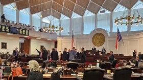 The N.C. Senate chamber in the Legislative Building in Raleigh.