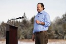 Lake Placid entrepreneur Stuart Amoriell, candidate for Congress in New York's 21st District, speaks at an event in December.