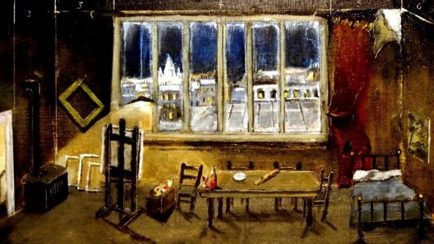 Set Design by Reginald Gray for the Opera <em>La Boheme.</em>