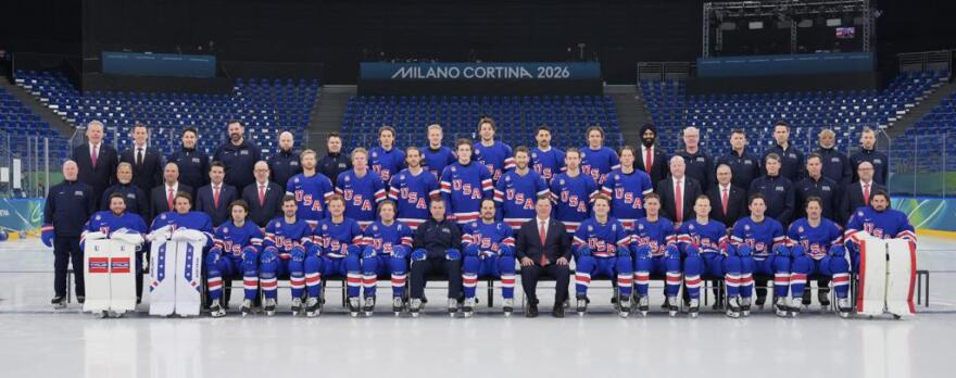 Team USA group photo. Teddy Richards is in the back row, fourth from the left.