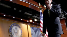 U.S. Speaker of the House Paul Ryan departs after delivering remarks and taking questions at a press conference at the U.S. Capitol after President Trump's healthcare bill was pulled from the floor of the House of Representatives March 24, 2017 in Washington. (Win McNamee/Getty Images)