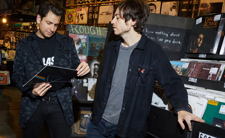 Lo Moon visits Rough Trade Records in Brooklyn with WFUV's Eric Holland on Nov. 6, 2017.