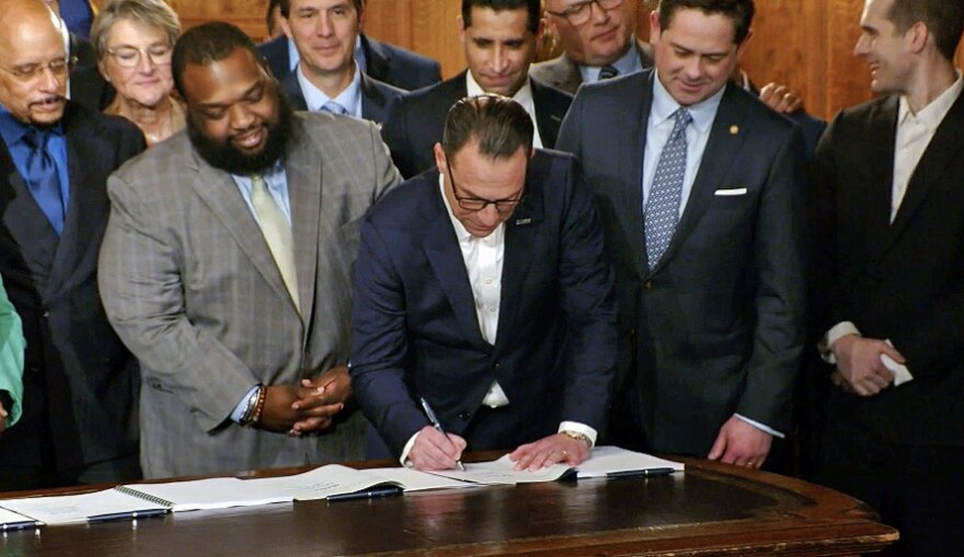 Gov. Josh Shapiro signs Pennsylvania's 2025 budget over four months late on Nov. 12.