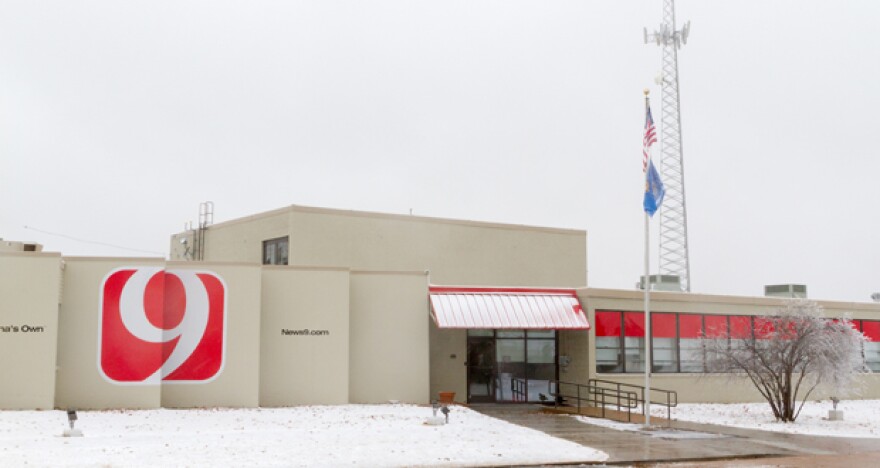 The studios of KWTV News 9 in Oklahoma City. 