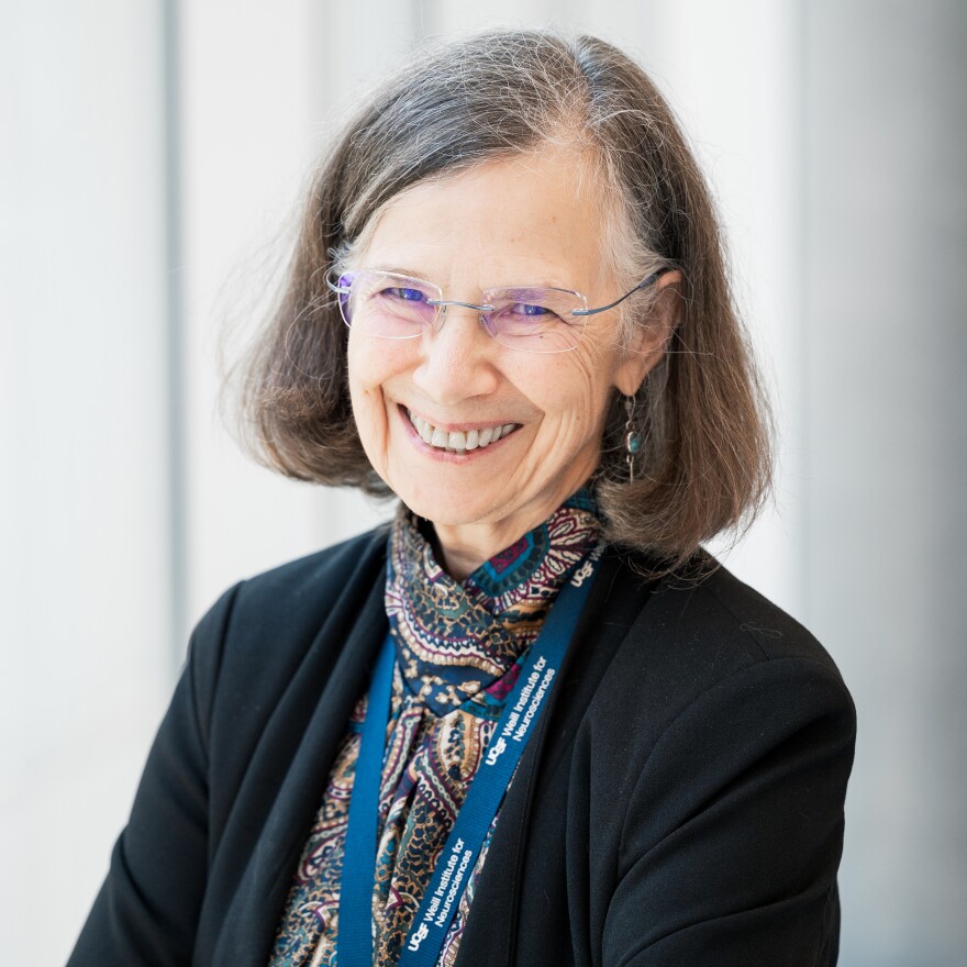 Carlie Tanner, MD, PhD, Professor and Vice Chair for Clinical Research at the UCSF Department of Neurology, studies the environmental causes of Parkinson’s disease at the UCSF Weill Institute for Neurosciences at the Mission Bay campus.