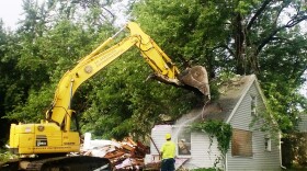 Lansing home demolition photo