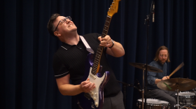 Mich Shirey & The Nightwatch performing live in WNIJ's Studio A