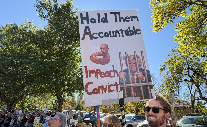 Organizers estimated about 1,500 protesters at a gathering this Saturday in Fort Collins. They want to urge the community to vote next month.