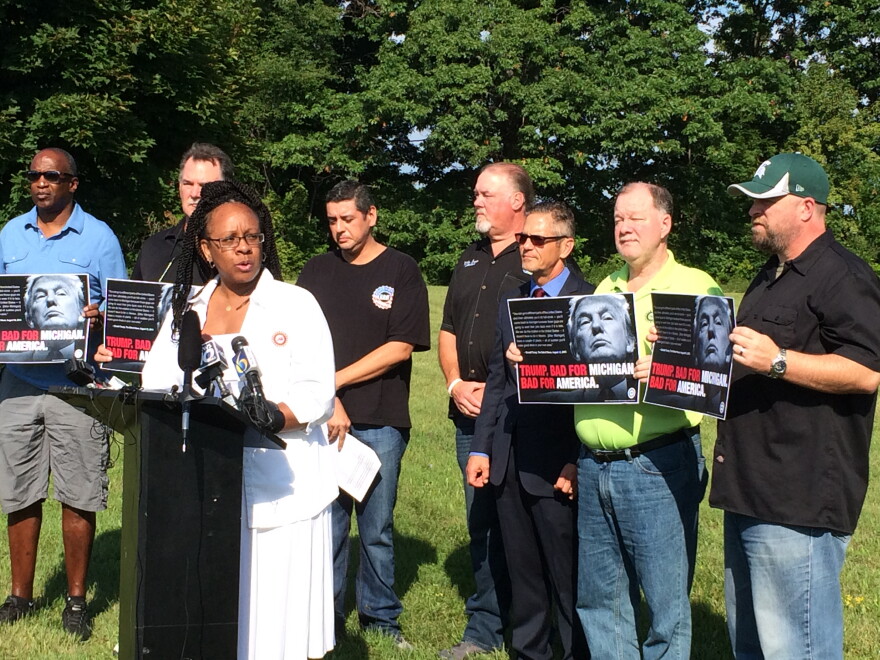 Autoworker of UAW Local 602, Anita Dawson says Trump’s policies are a threat to working families. 