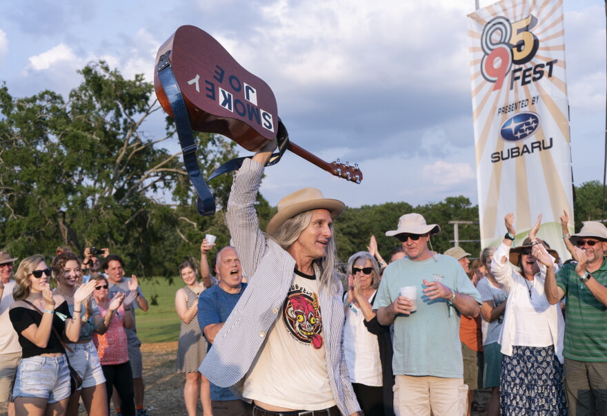 Steve Poltz in the crowd at 895 Fest in 2019.