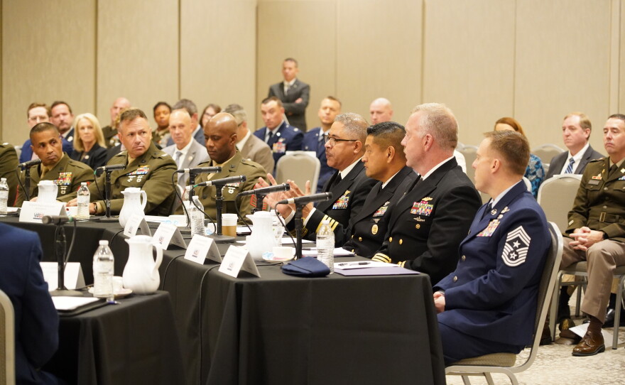 Gov. Henry McMaster, state leaders and military commanders representing South Carolina's military installations met for an annual briefing on Wednesday, Sept. 23, 2026, at the University of South Carolina Alumni Center in Columbia, S.C.