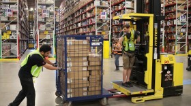 Amazon says it's planning to hire 100,000 U.S. workers to deal with increased demand during the coronavirus outbreak.