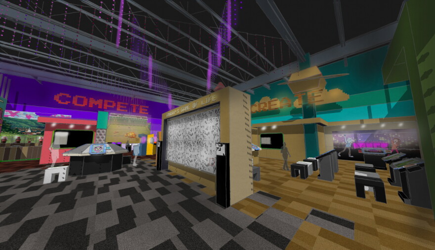 Rendering shows one of the new video game exhibit areas as it could look inside The Strong National Museum of Play once an expansion opens in early summer 2023.